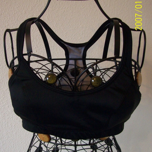 Champion 34A, Razor Back, Sports Bra, Black - Picture 2 of 7